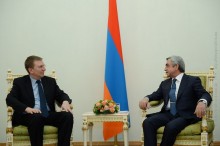 PRESIDENT RECEIVES LATVIAN FOREIGN MINISTER EDGARS RINKEVICS