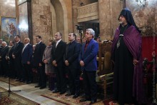 PRESIDENT SERZH SARGSYAN ATTENDED THE CHRISTMAS CANDLE LIGHTING LITURGY