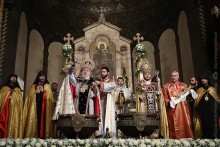 PRESIDENT SERZH SARGSYAN ATENDED THE LITURGY DEDICATED TO CHRISTMAS AND REVELATION HOLIDAYS