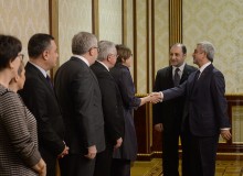 PRESIDENT RECEIVES EURONEST PA BUREAU MEMBERS