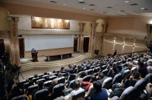 PRESIDENT TAKES PART IN OPENING OF EXHIBITION “SURVIVED MANUSCRIPTS” AND PRESENTATION OF MOVIE “KEMALIST MASSACRES” AT MATENADARAN