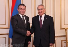 Գալուստ Սահակյանն ընդունել է Չեխիայի Հանրապետության արտաքին գործերի նախարարին