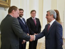 PRESIDENT RECEIVES DELEGATION HEADED BY VICE-PRESIDENT OF CZECH SENATE ZDENĚK ŠKROMACH