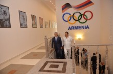 PRESIDENT VISITS OLYMPIC VILLAGE IN YEREVAN