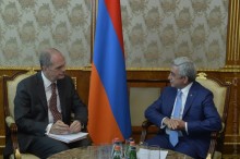 PRESIDENT RECEIVES IMF MISSION CHIEF TO ARMENIA MARK HORTON