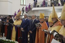 PRESIDENT ATTENDS CONSECRATION CEREMONY OF HOLY MARTYRS ARMENIAN CATHOLIC CHURCH IN GYUMRI