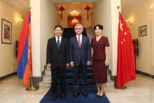 PRESIDENT VISITS CHINA’S EMBASSY IN ARMENIA ON PRC NATIONAL HOLIDAY