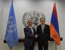 PRESIDENT MEETS WITH UN SECRETARY-GENERAL BAN KI-MOON