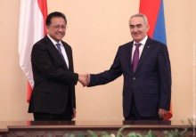 Galust Sahakyan Receives the Parliamentary Delegation of the Republic of Indonesia
