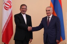 Galust Sahakyan Receives the Delegation Led by the First Vice President of Iran
