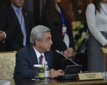 PRESIDENT SERZH SARGSYAN PARTAKES IN SESSION OF SUPREME EURASIAN ECONOMIC COUNCIL