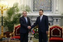Prime Minister Hovik Abrahamyan Meets with Tajikistan Premier
