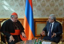 PRESIDENT RECEIVES DOMINIK CARDINAL DUKA, CZECH PRIMATE AND ARCHBISHOP OF PRAGUE