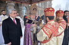 ՆԱԽԱԳԱՀԸ ՆԵՐԿԱ Է ԳՏՆՎԵԼ ՍՈՒՐԲ ԾՆՆԴՅԱՆ ԵՎ ԱՍՏՎԱԾԱՀԱՅՏՆՈՒԹՅԱՆ ՏՈՆԻ ԱՌԹԻՎ ՄԱՏՈՒՑՎԱԾ ՊԱՏԱՐԱԳԻՆ