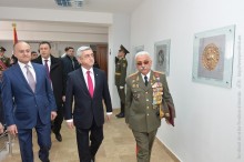 PRESIDENT SERZH SARGSYAN PARTICIPATED AT THE CEREMONY OF INAUGURATION OF THE NATIONAL DEFENSE AND RESEARCH UNIVERSITY OF THE RA MINISTRY OF DEFENSE