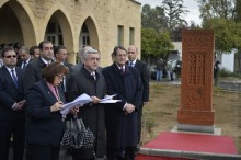 PRESIDENT SERZH SARGSYAN IN NICOSIA ATTENDED THE CEREMONY OF UNVEILING THE CROSS-STONE WHICH SYMBOLIZES THE ARMENIAN-CYPRIOT FRIENDSHIP