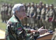 IN ARTSAKH, PRESIDENT SERZH SARGSYAN HANDED HIGH STATE AWARDS TO THE SOLDIERS OF FATHERLAND