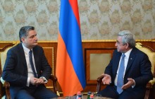 PRESIDENT SERZH SARGSYAN RECEIVED THE CHAIRMAN OF THE EEU BOARD TIGRAN SARKISSIAN