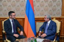 PRESIDENT RECEIVED THE SPECIAL REPRESENTATIVE OF THE OSCE PARLIAMENTARY ASSEMBLY ON THE SOUTH CAUCASUS KRISTIAN VIGENIN