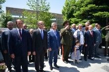 PRESIDENT SERZH SARGSYAN WAS PRESENT AT THE CEREMONY OF UNVEILING OF THE MEMORIAL DEDICATED TO MARSHAL HAMAZASP BABAJANIAN