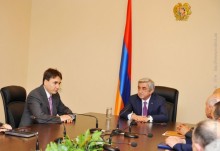 PRESIDENT SERZH SARGSYAN INTRODUCED THE NEWLY APPOINTED SECRETARY OF THE NATIONAL SECURITY COUNCIL