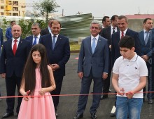 PRESIDENT ATTENDED THE OPENING CEREMONY OF THE MULTI-APARTMENT COMPOUND BUILT IN THE FRAMEWORK OF THE SOCIAL HOUSING PROGRAM