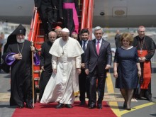HIS HOLINESS POPE FRANCIS HAS ARRIVED TO ARMENIA