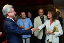PRESIDENT MET WITH THE HONORARY GUESTS AND MOVIE PROFESSIONALS PARTICIPATING IN THE GOLDEN APRICOT INTERNATIONAL MOVIE FESTIVAL