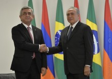 PRESIDENT MET WITH THE ACTING PRESIDENT OF BRAZIL MICHEL TEMER