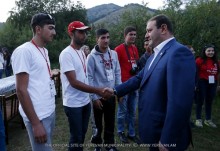 Mayor Taron Margaryan was present at the final event of the first youth and students gathering “Force of unity”