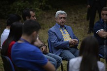 PRESIDENT WAS HOSTED AT THE SUMMER CAMPS IN GEGHARKUNIK AND KOTAYK MARZES