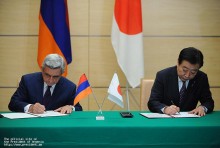 Նախագահ Սերժ Սարգսյանը հանդիպում է ունեցել Ճապոնիայի վարչապետ Յոշիհիկո Նոդայի հետ 