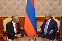 SERZH SARGSYAN RECEIVED THE RECIPIENT OF THE RA PRESIDENTIAL AWARD IN THE AREA OF INFORMATION TECHNOLOGIES FOR YEAR 2016