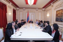 Galust Sahakyan Receives Participants of International Forum Being Held in Armenia