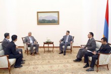Թիան Չանչունը վարչապետին անձամբ է փոխանցել Չինաստանի պետական խորհրդի նախագահի շնորհավորանքները