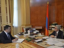 PRESIDENT OF ARMENIA DISCUSSED WITH THE MINISTER OF CULTURE NEW INITIATIVES OF THE MINISTRY