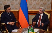 PRESIDENT SERZH SARGSYAN RECEIVED THE CO-RAPPORTEURS OF THE PACE MONITORING COMMITTEE FOR ARMENIA