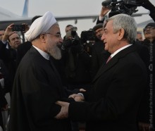 PRESIDENT OF IRAN HASSAN ROUHANI HAS ARRIVED TO ARMENIA ON OFFICIAL VISIT