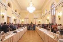 RA NA President Galust Sahakyan Hosts Mass Media Representatives in Parliament