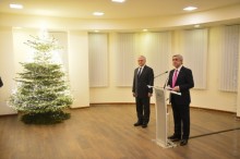 PRESIDENT PARTICIPATED AT THE NEW YEAR AND HOLY CHRISTMAS RECEPTION AT THE MINISTRY OF FOREIGN AFFAIRS