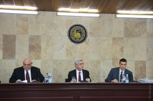 PRESIDENT SERZH SARGSYAN PARTICIPATED AT THE YSU BOARD OF TRUSTEES END-OF-THE-YEAR MEETING