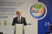 PRESIDENT SERZH SARGSYAN WAS PRESENT AT THE SOLAR ENERGY INVESTMENT CONFERENCE