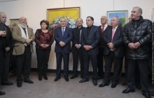 Г.Саакян на открытии выставки работ А.Ахояна