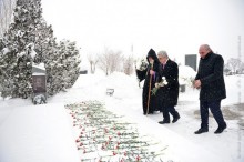 ON THE OCCASION OF THE 25TH ANNIVERSARY OF THE CREATION OF THE RA ARMED FORCES SERZH SARGSYAN VISITED THE ERABLUR PANTHEON