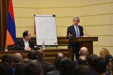 STUDENTS OF THE RPA ANDRANIK MARGARIAN POLITICAL SCHOOL HOSTED THE PRESIDENT