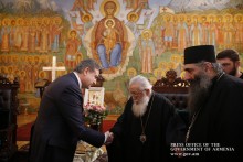 Karen Karapetyan Hosted by Catholicos-Patriarch of All Georgia Ilia II