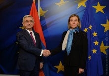 PRESIDENT SARGSYAN IN BRUSSELS MET WITH THE HIGH REPRESENTATIVE OF THE EU, VICE-PRESIDENT OF THE EUROPEAN COMMISSION FEDERICA MOGHERINI