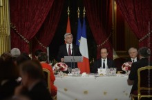 IN HONOR OF PRESIDENT SERZH SARGSYAN THE PRESIDENT OF FRANCE GAVE OFFICIAL RECEPTION