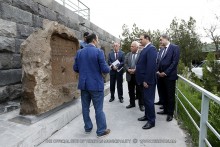 Mayor Taron Margaryan familiarizes himself with restoration projects of historical and archaeological reserve-museum “Erebuni”