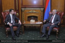 Galust Sahakyan Receives Newly Appointed Ambassador of Serbia to Armenia